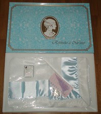 Copriletto matrimoniale tessuto raso & tela rifinito a mano - Nuovo copri letto