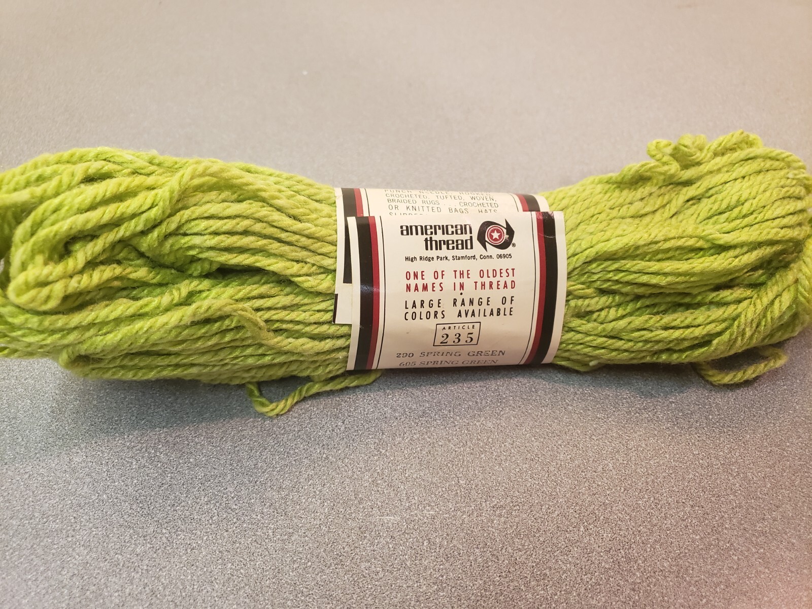 Vintage Aunt Lydia's Heavy Rug Yarn Spring Green (290 605) eBay