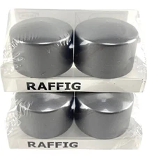 Ikea Raffig Finials 2 Pairs (4pack) Silver 002.199.37 Curtain Rod Screw End Caps