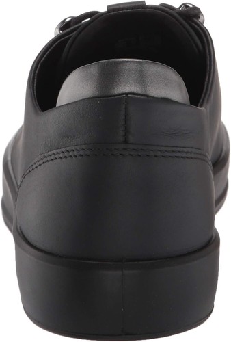 Ecco Damen weiche 8 schwarze Leder Schnürschuhe Größe 10 M Sneaker-NEU - Bild 10 von 10