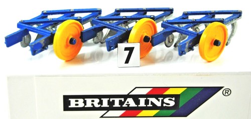 1960* Various 1:32 BRITAINS 9530 Three FURROW PLOUGH 4 FARM Tractors VGC To MINT - Picture 71 of 84