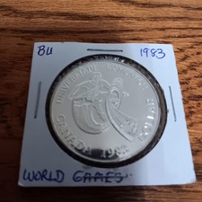 1983 Canadian World Games.500 Silver Dollar Coin