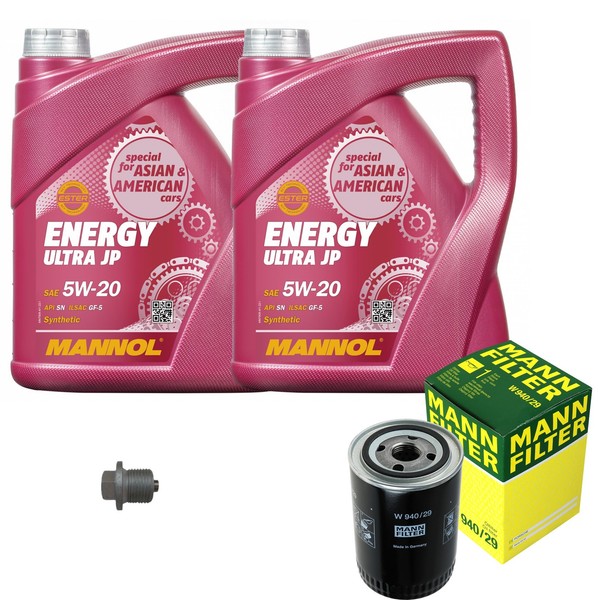 MANN-FILTER Inspektionspakete Mannol 10 L Energy 5W-20 FüR Porsche 911 Cabriolet-image