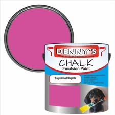 Chalk Emulsion Paint Magenta Matt Finish Walls Ceilings Furniture Vinyl Home Tin