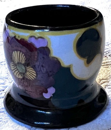 Antique IVORA GOUDA — Art Nouveau EGG CUP Holland Juliana Polychromatic - Picture 3 of 6