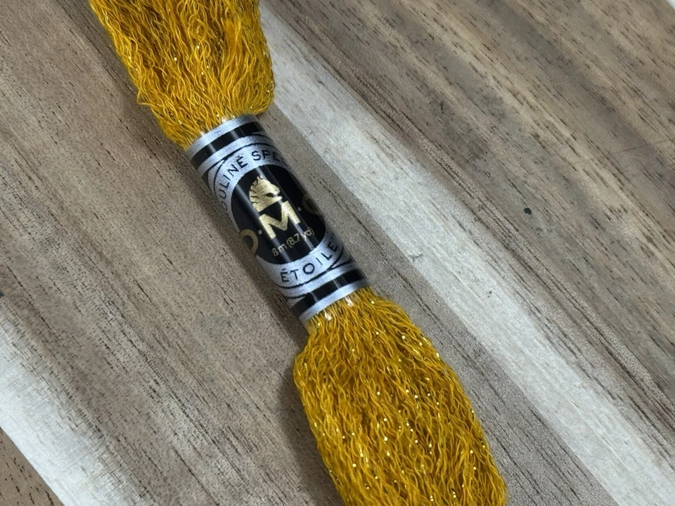 ✅DMC Embroidery Floss ✅Box of 6 Skeins ✅Art. 617 ✅ Mouline Special Etoile ✅Gold - Image 4 of 4