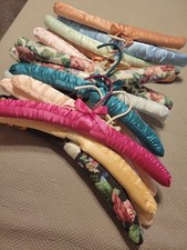 18 Vintage Padded Hangers Satin