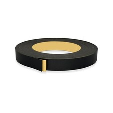 Black PVC 1 inch x 50 ft Edge Banding Tape Peel Stick Adhesive Veneer Edging ...