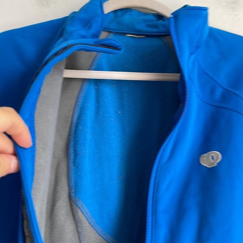 Pearl Izumi fleece lined long sleeve mock neck cycling jacket sz L - Picture 5 of 7