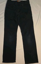Old Navy Skinny Girl's Dark Wash Mid-Rise Denim Jeans Distressed at Knee-Size 12