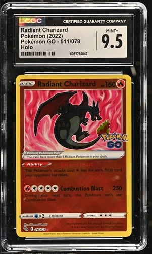 CGC 9.5 - 2022 Pokemon GO Radiant Charizard  #011 - Holo