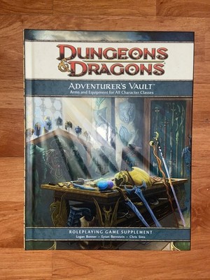 Dungeons and Dragons Adventurer's Vault 4th Edition First Print