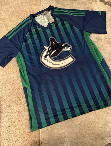 adidas NHL Vancouver Canucks Aeroready Soccer Shirt. Men's Large (IP8098) - 第 1/5 張圖片