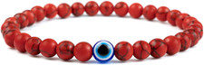 Evil Eye Bracelet 6Mm Boho Beaded Bracelets f...