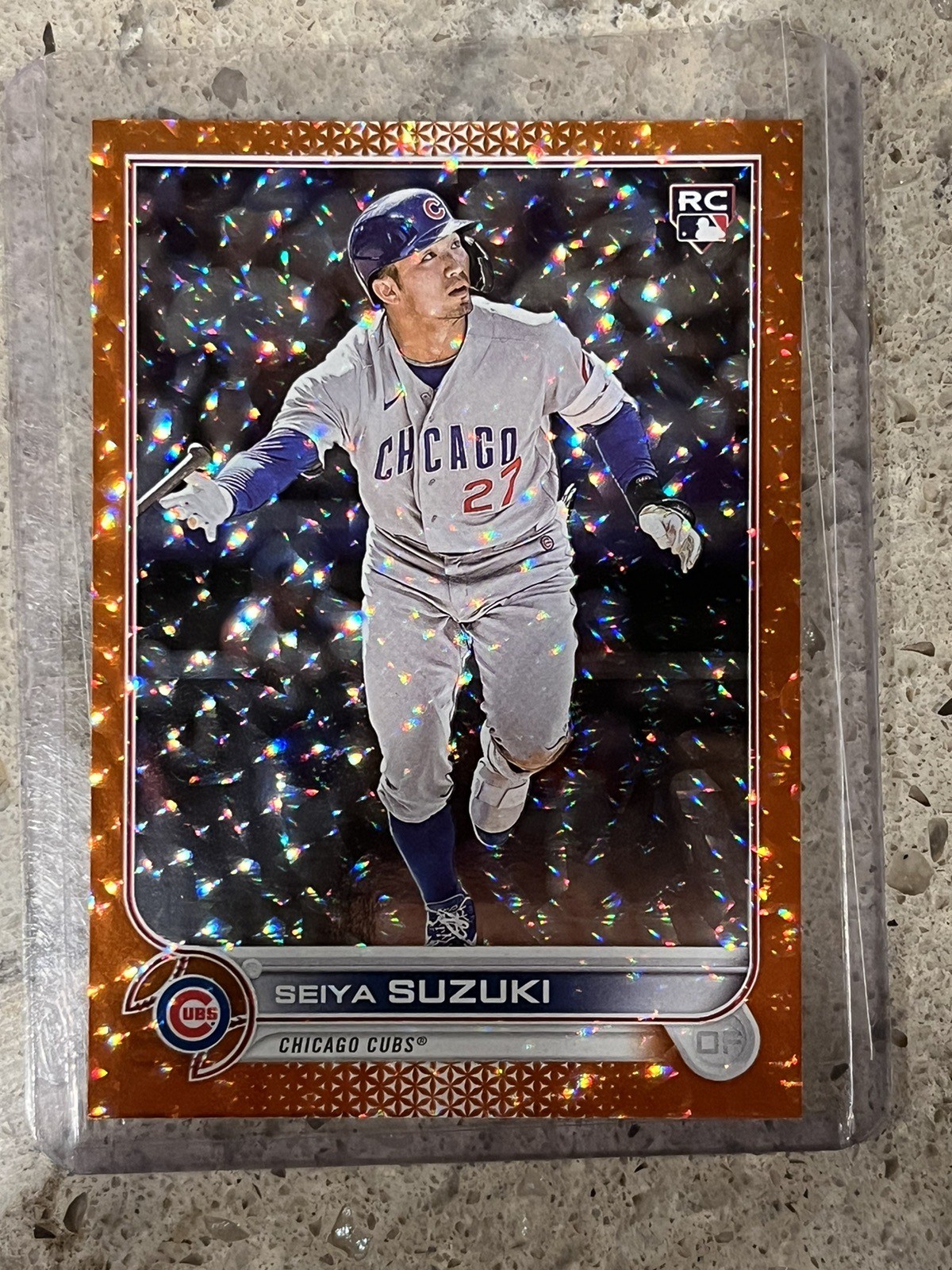 Seiya Suzuki 2022 Topps Update Orange Foil Parallel /299 US250 Cubs RC