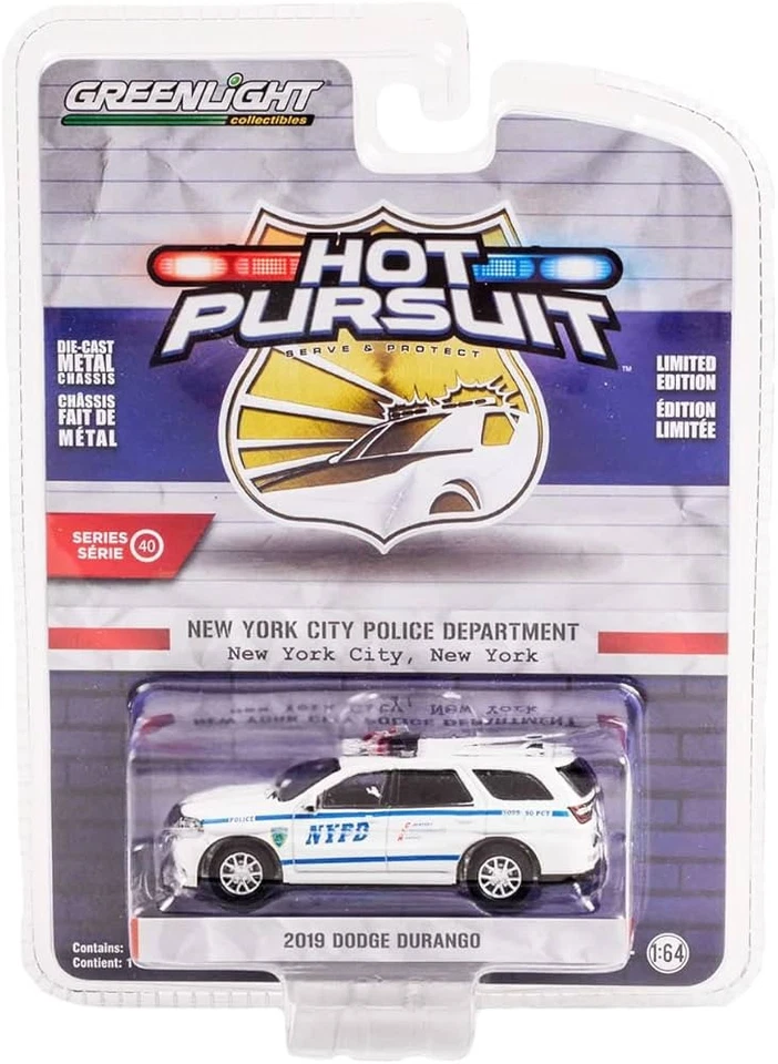 1:64 GREENLIGHT 2019 Dodge Durango - Hot Pursuit , Neu