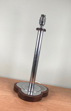 Art Deco Chrome Table Lamp Base Original c1930s Lamp Rewired