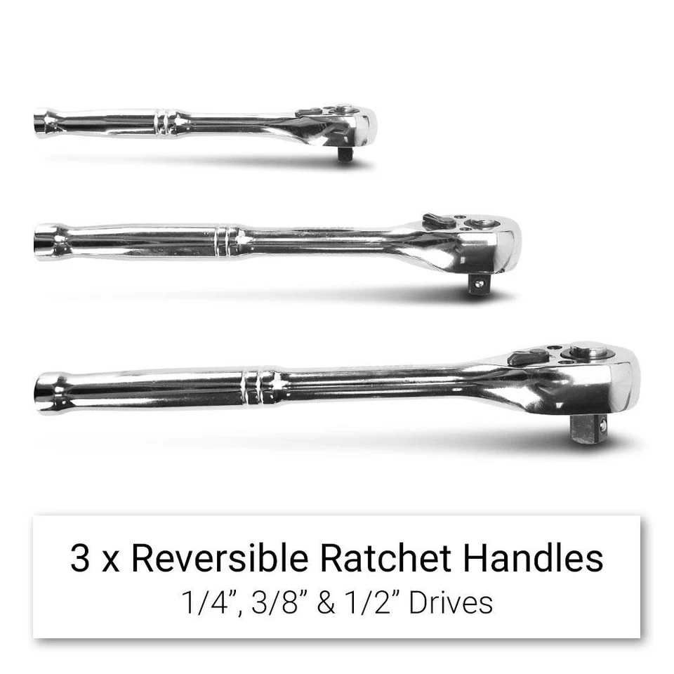 Daytona DTK198 198pce 1/4", 3/8" & 1/2" Drive Metric Socket, Spanner & Plier Au - image 4 of 4