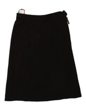 VINTAGE Womens A-Line Skirt W28 Medium Black AU08