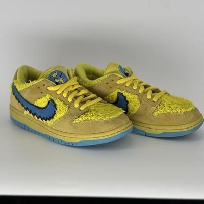 Nike SB Dunk Low Pro QS ''GRATEFUL DEAD/OPTI YELLOW'' Size 8
