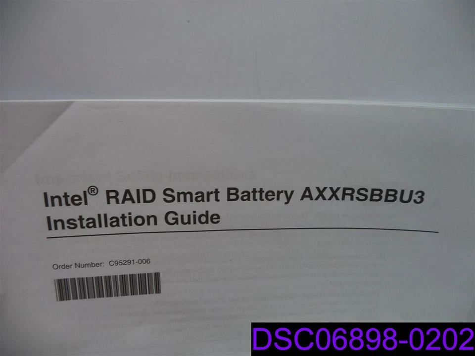 Batería inteligente Intel Raid usada de respaldo con cable P/N AXXRSBBU3 Foto 2 de 3