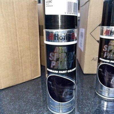 Holts Profi Auto Satin Schwarz Glanz Sprühlack 300ml L116C
