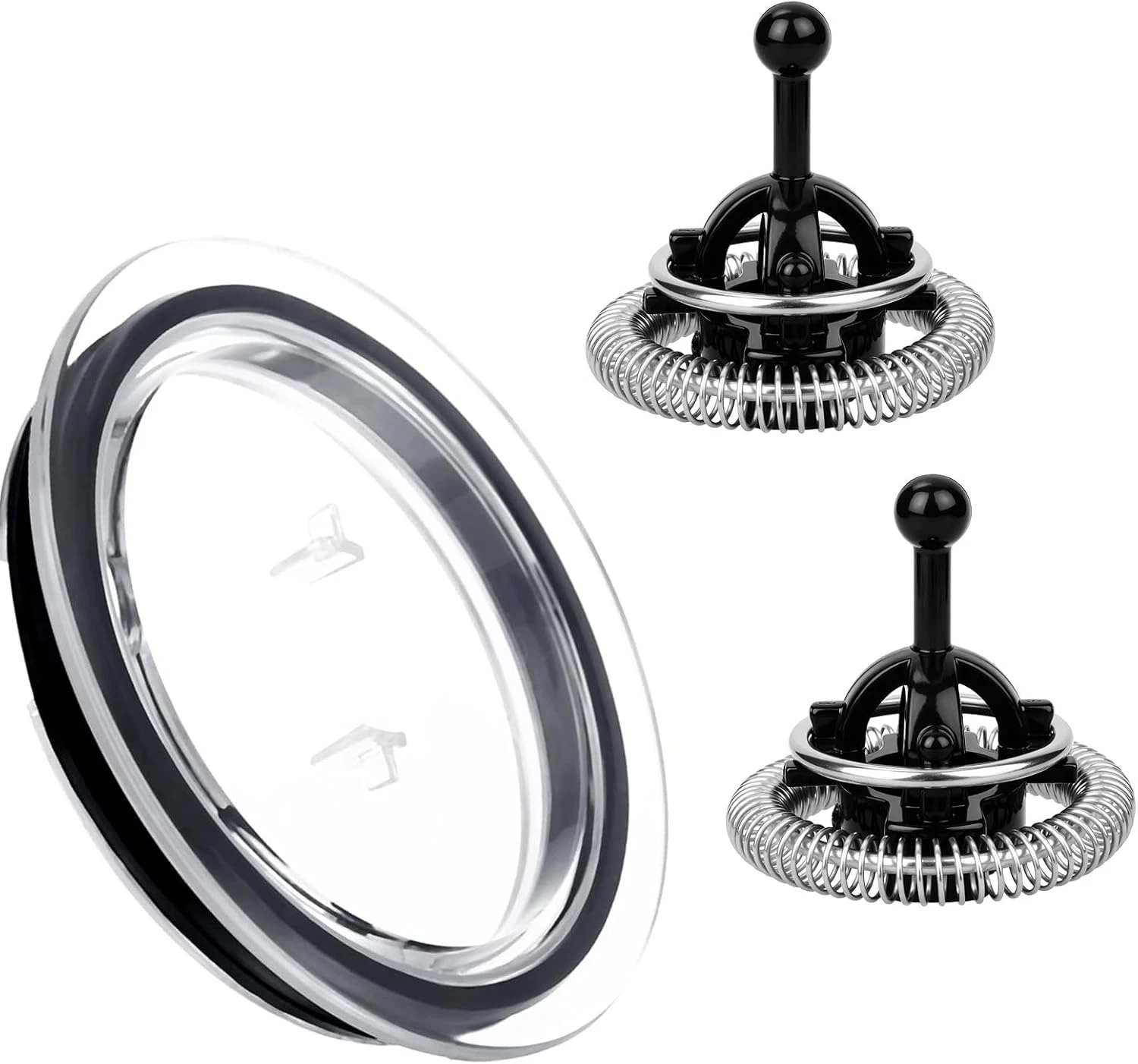 2Pcs Milk Frother Whisks and 1 Lid, Whisks Compatible with Nespresso Aeroccino