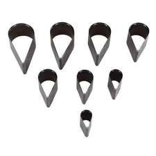 Leather Cutting Dies Set 8 PCS Alloy Steel Teardrop Leather Punching Tool