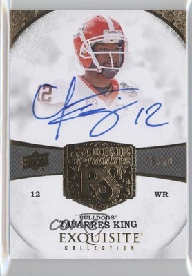 2013 Exquisite Collection Signatures 28/70 Tavarres King #68 Rookie Auto RC 3c4