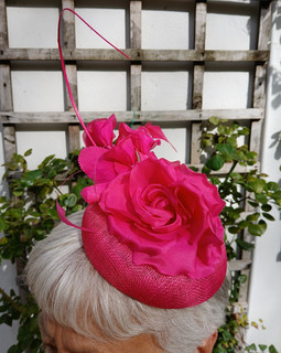 Jacques Vert Collection bright pink Fascinator