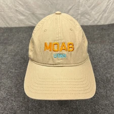 Otto Moab Utah Spell Out Cap Adult Adjustable Beige Casual Hat