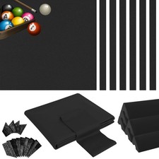 Podoy 8ft Pool Table Replacement Kit, Pool Table Bumpers Set of 6 with Felt...