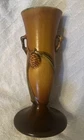 Roseville Pinecone Bud Vase Beautiful Vintage Pottery Vase 9 1/2” Small Damage