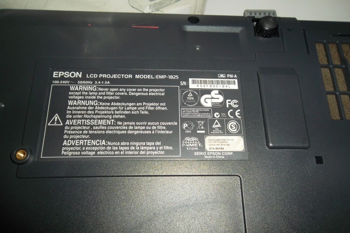 Epson PowerLite 1825 Projector XGA 3LCD USB Wireless VGA RCA LAN