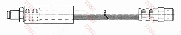 Rear TRW-OE PHB238 Brake Hose for AUDI