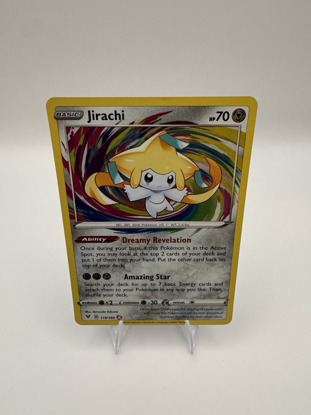 Jirachi 2020 Sword & Shield: Vivid Voltage #119/185 Holo (Amazing Rare)  Price Guide - Sports Card Investor