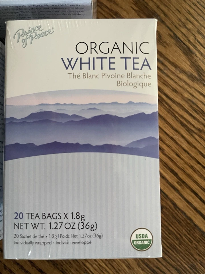 Prince Of Peace, té blanco orgánico 200 bolsitas de té - 10 cajas de 20 Foto 3 de 4