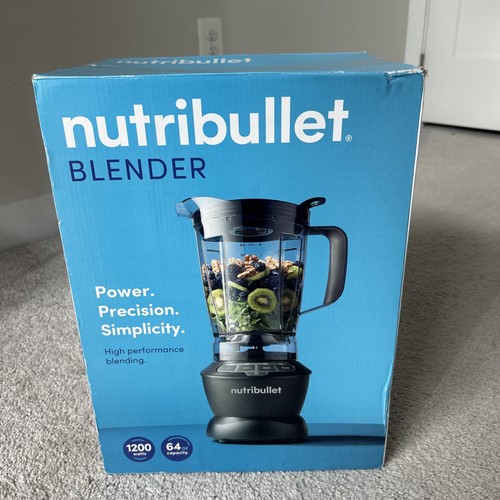 NutriBullet NBF-50400 64 oz 1200 Watts 4-Speed Blender Black NEW