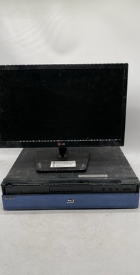 LG Flatron 19EN33S-B 19'' Monitor & Sony BDP-S500 Blu-ray DVD Player For Parts