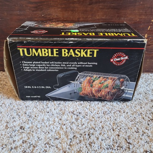 Certified Grill Parts Tumble Basket Rotisserie Rack Cage 10"x6.5" Round