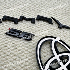 Matte Black Out Emblem Badge Overlay Kits For Camry SE 2018-2024 Rear Liftgate