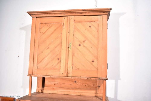 Antiker Jugendstil Landhaus Küchenschrank 2tlig. Schrank 6 Schubladen Innenschub - Bild 3 von 24