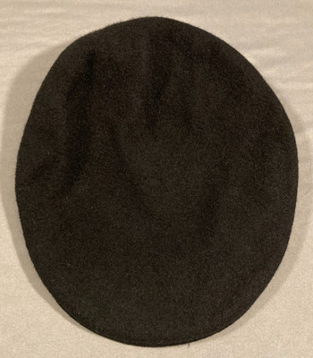 KANGOL Wool 504 Gatsby Newsboy Hat Men's Small Black 100% Pure New Wool Cap