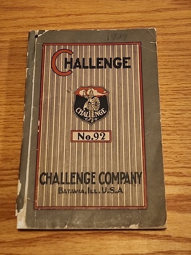 Challenge Co Batavia IL Full Catalog Hit Miss Gas Engines Windmills Pumps Tools