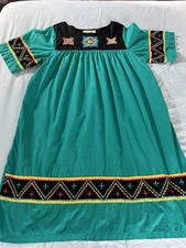 NWT! Go Softly Patio Women's M House Dress Embroidered Mumu Birds