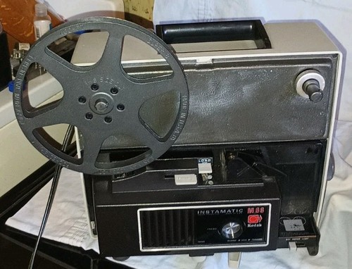 VTG Kodak Instamatic M68 Super 8 Movie Projector 8mm W/ Case Reel Tested working - Picture 10 of 24