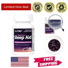 Quick-Acting Diphenhydramine HCl 25mg Sleep Softgels - 96 Count for Sleep Relief