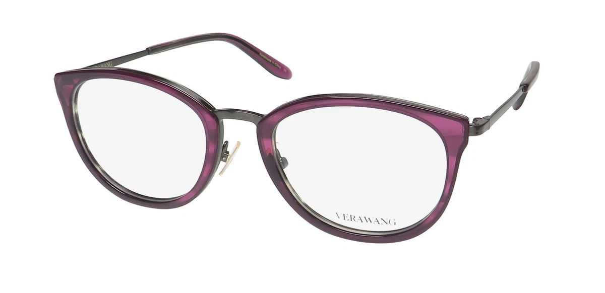 Vera‎ Wang V071 TO Tortoise Purple Cat Eye Eyeglass Frames Women\'s 54-16-135 Vera Wang V071 TO Tortoise Purple Cat Eye Eyeglass Frames  main image 4
