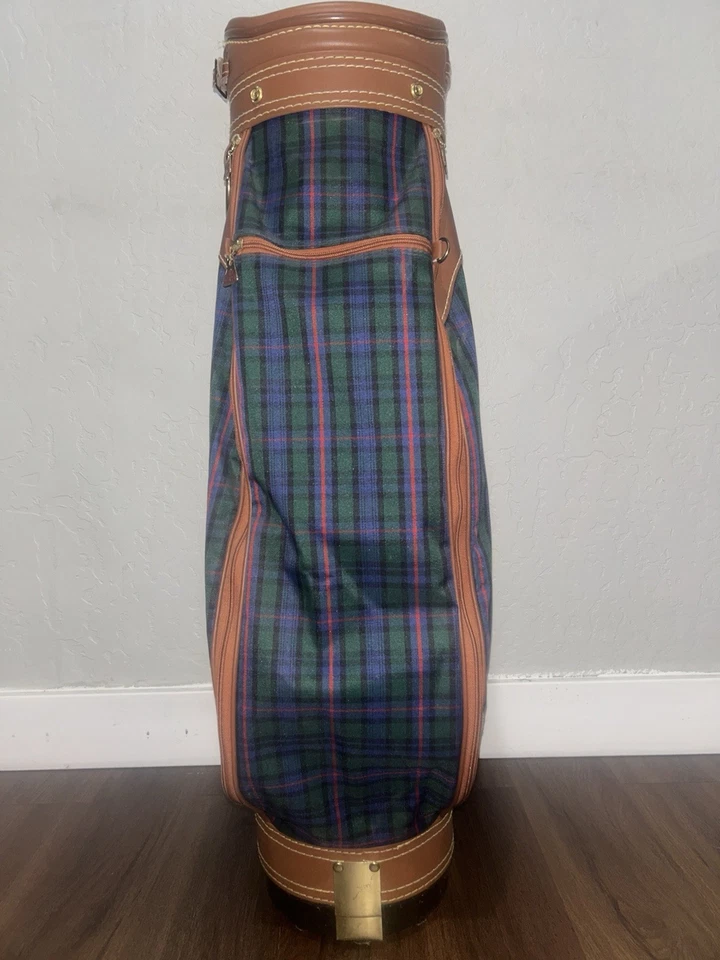 Винтажная сумка для гольфкара Daiwa Coach Collection с кожаной отделкой - Изображение 3 из 4