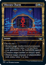 4x (323) Obscura Charm - SHOWCASE GOLDEN AGE MTG Streets of New Capenna NM Magic